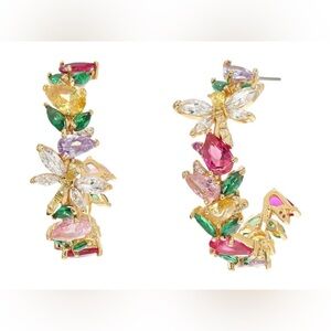 Kate Spade Greenhouse Floral Hoops